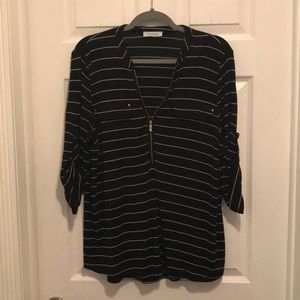 Calvin Klein Ladies Zipper Top